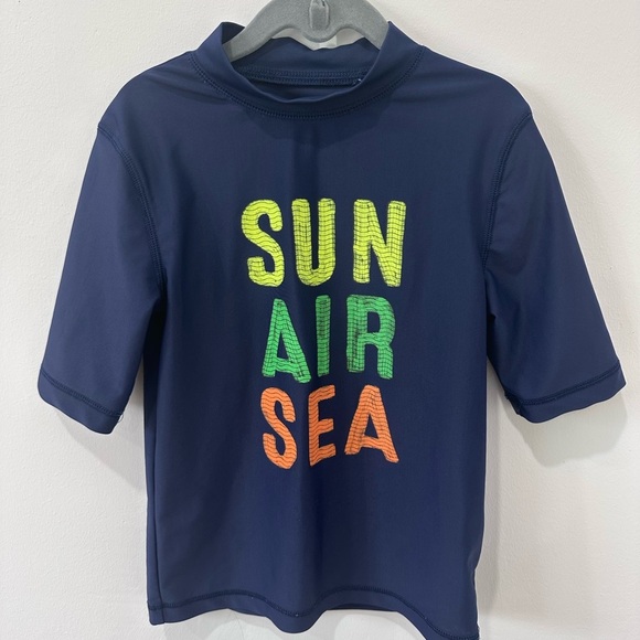 Cherokee Other - Cherokee Kids Navy Swim Rashguard - Sun Air Sea Design - Size 6-7